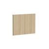 Kaboodle 600mm Almond Oak Modern Farmhouse Sink Doors - 2 Pack