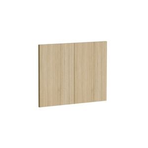 Kaboodle 600mm Almond Oak Modern Farmhouse Sink Doors - 2 Pack