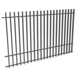 ProtectorAl 2400W x 1500H Monument Aluminium Radiator Pool Fence Panel with Mid Rail