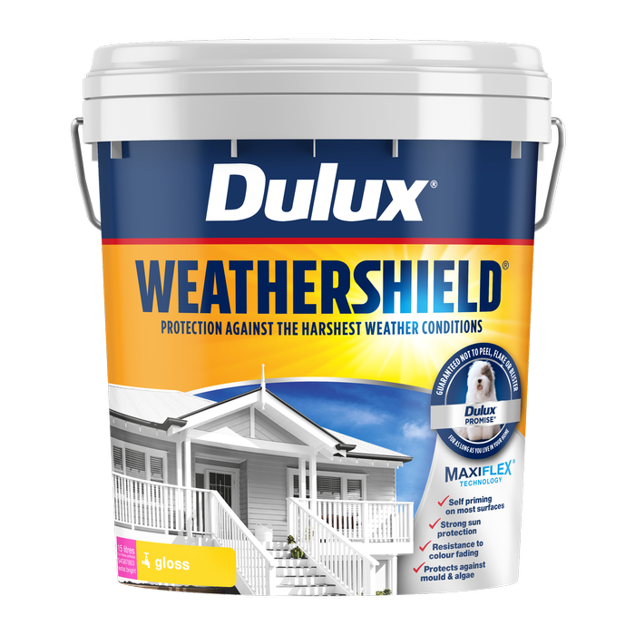 Dulux 15L Extra Bright Gloss Weathershield Exterior Paint