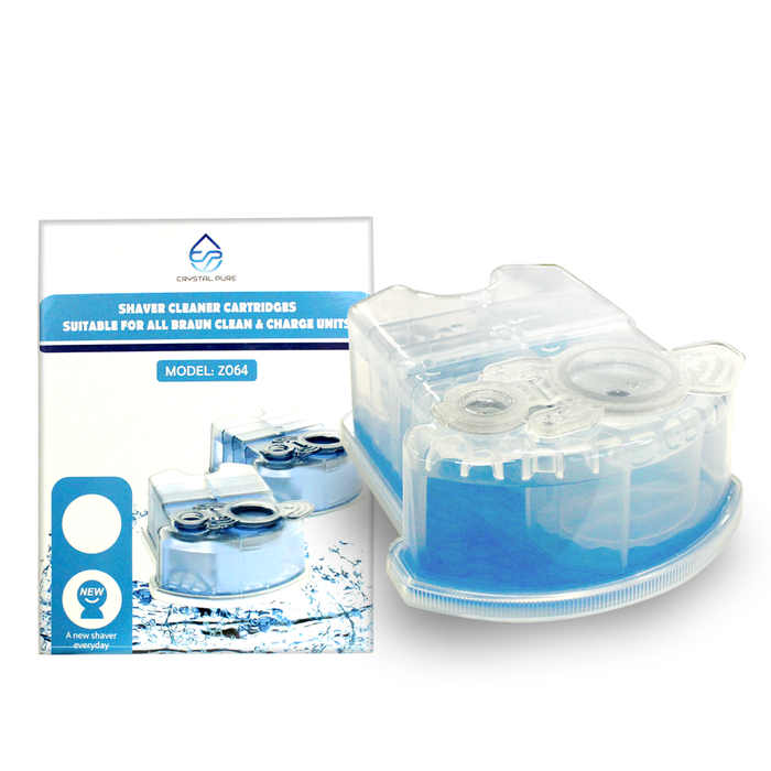 Crystal Pure Cartridge Refills for Braun Clean & Renew fit SmartCare Cleaning Centers 1-Pack