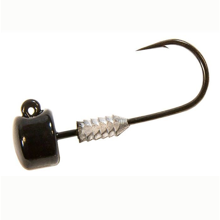 1/5oz/Size 1 Hook TT Lures Black Nedlockz Jighead - Mushroom Head Jig Head