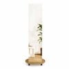 Costway Coat Rack Clothes Tree Hanger Full Length Mirror Natural