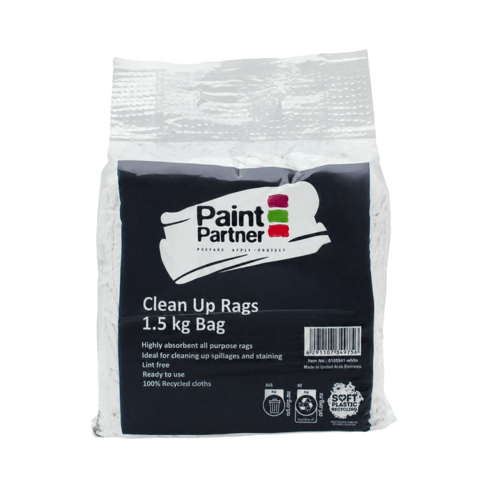 Paint Partner 1.5kg White Rags