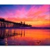 Colorful Sunset On the Ocean View  Print 100% Australian Made 150 x 100cm  (Stretched)