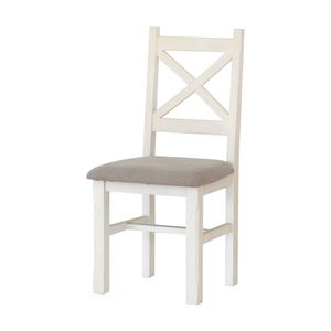 1825 Interiors Byron Dining Chair Reclaimed Pine Furniture With Cushion Two-Tone