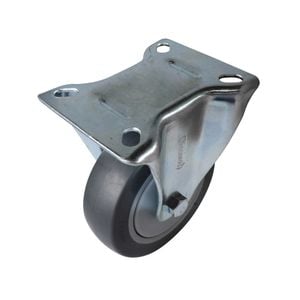 Easyroll 100mm 100kg Grey Castor Fixed Plate - 100mm