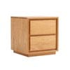 Miuz Solid Oak Wood Bedside Table, Large Side Storage End Table Shelf Nightstand