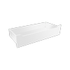 Lugna White Scallop Drawer - To Suit 750 x 580mm Cabinet Shell