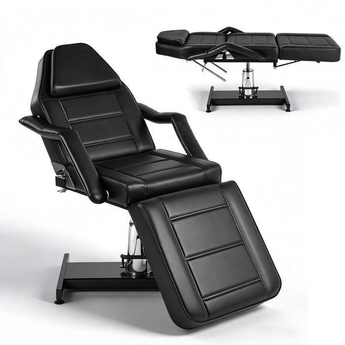 Advwin Facial Bed Chair, Hydraulic Adjustable Multi-Purpose Tattoo Chair Bed, 150kg Capacity