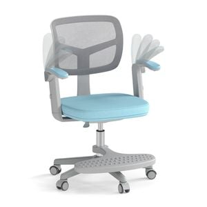 Costway Kids Swivel Chair Height Adjustable Computer Desk Chair Blue