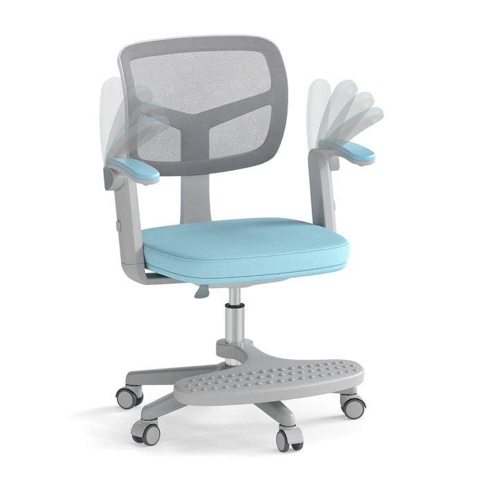 Costway Kids Swivel Chair Height Adjustable Computer Desk Chair Blue