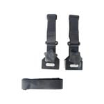 2pc Wildtrak 5cm Deluxe Caravan Awning Deflapper Strap - Black