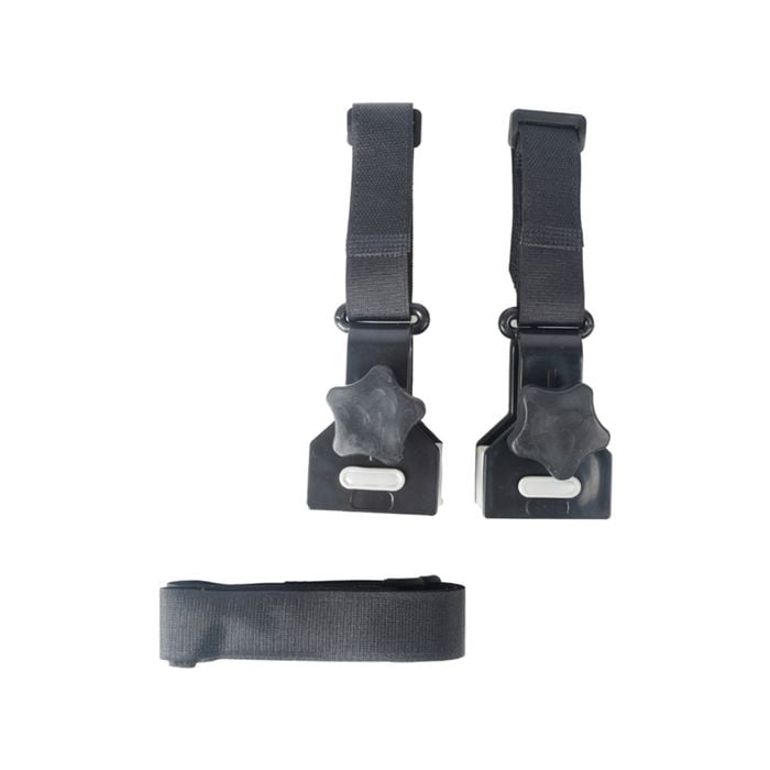 2pc Wildtrak 5cm Deluxe Caravan Awning Deflapper Strap Camping Accessory Blk