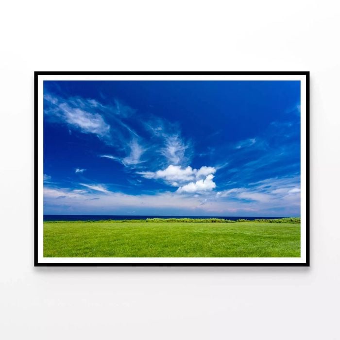 Coastline and Grassland  Print 100% Australian Made 120x90cm  (Poster)
