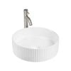 CIBO White Gloss Fluted Round Basin
