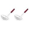 2PK KitchenAid Classic Wire Handheld Food Strainer Cooking Utensil Empire Red