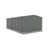Absco Sheds 5.96 x 3.0 x 2.06m Woodland Grey Workshop Three Door Garden Shed