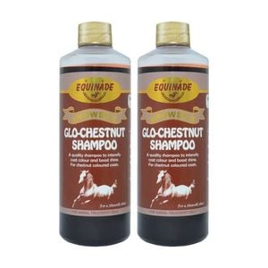 2PK Equinade Showsilk Glo Chestnut Horse Coat Grooming Care Shampoo 500ml