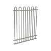 ProtectorAl 350 - 1200 x 1500mm Pale Eucalypt Aluminium Loop Top Pool Fence Panel With Mid Rail