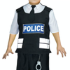 Deluxe Boys Police Man Officer Costume Book Week Childrens Halloween Swat 6-9 Years Old