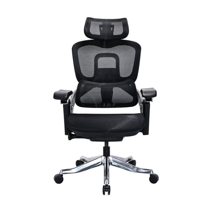 Lorell Executive Office Chair Breathable Mesh Adjustable Recline Black