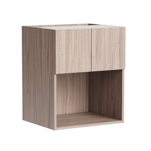 Kaboodle 600mm Silver Ash Modern Wall Microwave Cabinet