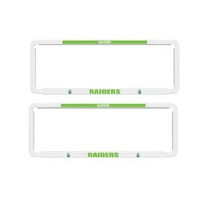 2x OFFICIAL NRL Canberra Raiders Car Number Plate Frame Cover Surround New Logo
