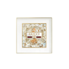 Elegant Collections Gucci Style Gold Pink Wall Art