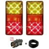 Roxom LED Boat Trailer Light Kit 80 x 150 Round Plug