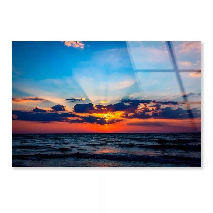 Nice Scene with Sunset  Print 100% Australian Made 90 x 60cm  (Acrylic)