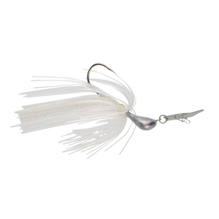 Dekoi 7gm Bladed Swim Jig, Chatterbait, Metallic Pearl, 2 Pack