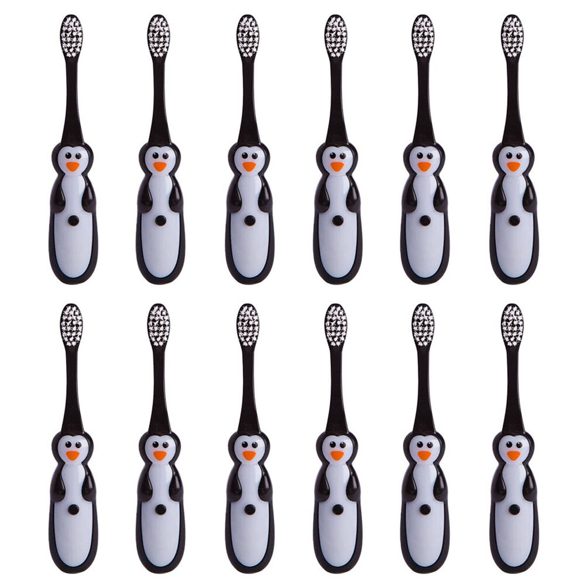 12PK Penguin Island Flashing Toothbrush 26x14.5cm - Penguin 3y ...