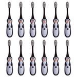 12PK Penguin Island Flashing Toothbrush 26x14.5cm - Penguin 3y+