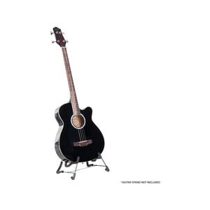 Karrera 43in Acoustic Bass Guitar with Electric Pick-up - Black