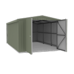 Absco Structures 3.40mW x 5.50mD x 2.48mH Pale Eucalypt Single Barn Door Garage