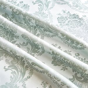 CottonMore Jacquard Pattern Home Bed Runner Decor Queen King Light Green 50cm x 210cm