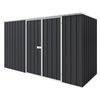 EnduraShed 3.75 x 1.5 x 2.12m Iron Grey Tall Flat Roof Garden Shed