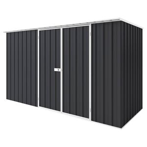 EnduraShed 3.75 x 1.5 x 2.12m Iron Grey Tall Flat Roof Garden Shed