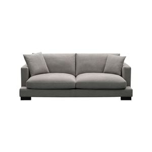 Royalty 3 Seater Sofa Fabric Uplholstered Lounge Couch - Grey