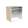 Absco Sheds 1.22 x 0.87 x 1.15m Classic Cream Wood Store Cover