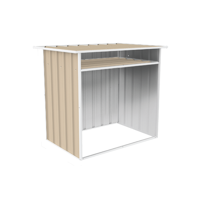 Absco Sheds 1.22 x 0.87 x 1.15m Classic Cream Wood Store Cover