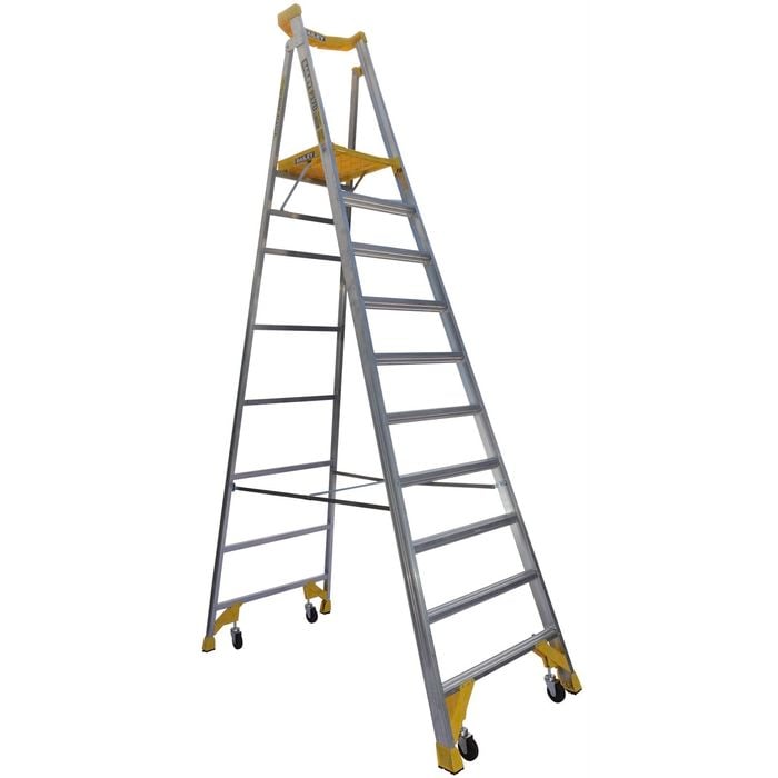 Bailey 170kg 10 Step Aluminium Job Station Platform Ladder