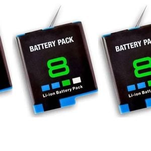 3 Pack | Compatible AHDBT-801 AHDBT801 Battery for Go Pro Hero 8 Hero 7 Hero 6 Hero 5 High Quality