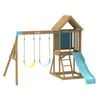 Teamson 317cm Aqua Panama Outdoor Wooden Swing Set