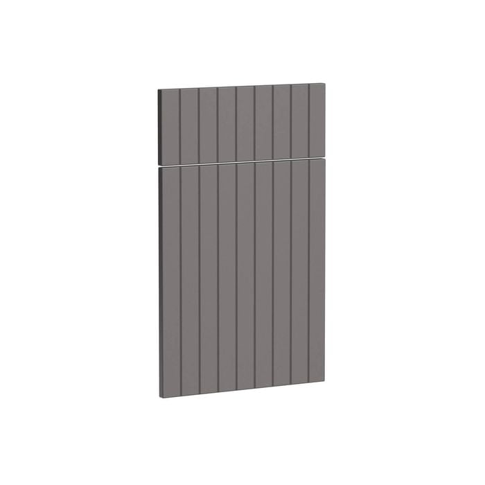 Kaboodle 450mm Smoked Grey V-Groove 1 Door / 1 Drawer Panels