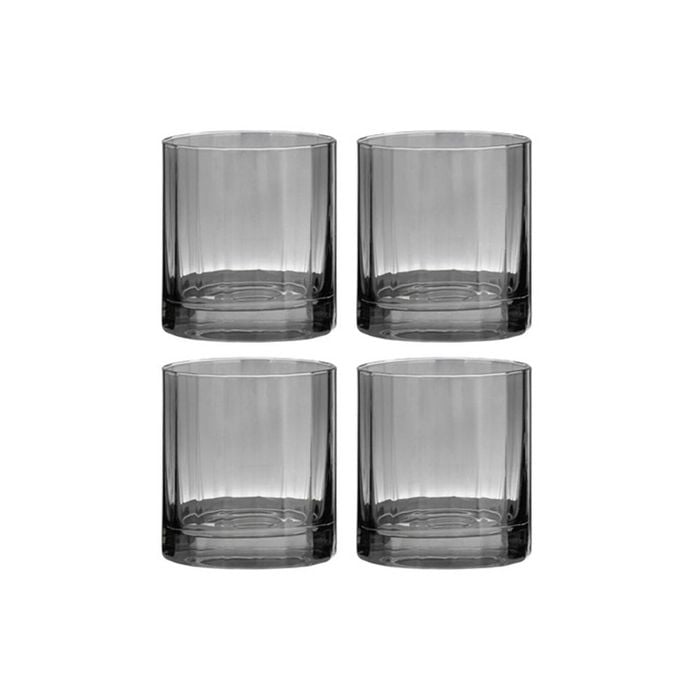 Tempa Ava Set of 4 Whisky Glasses - Charcoal