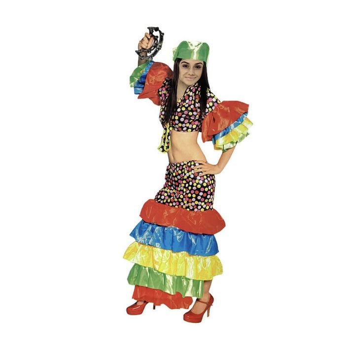 Wos FLACO DANCER COSTUME Spanish Fancy Dress RUMBA Rio Carnival