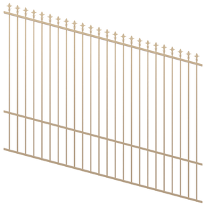 ProtectorAl 1201-2400W x 1800H Primrose Spear Top Pool Fence Panel Raked Up to 15º