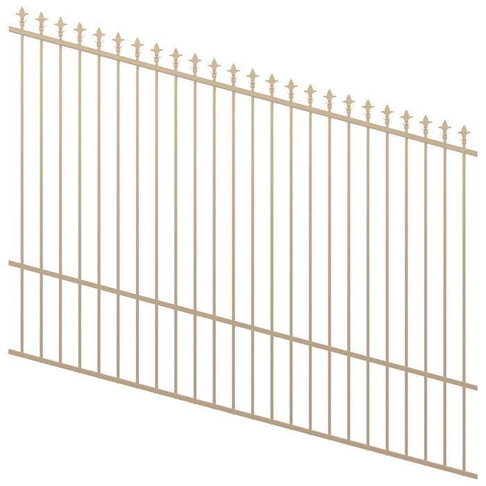 ProtectorAl 1201-2400W x 1800H Primrose Spear Top Pool Fence Panel Raked Up to 15º